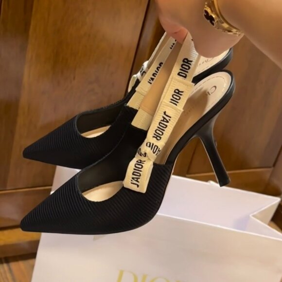 Christian Dior J'Adior Slingback Pump Black - Picture 1 of 4